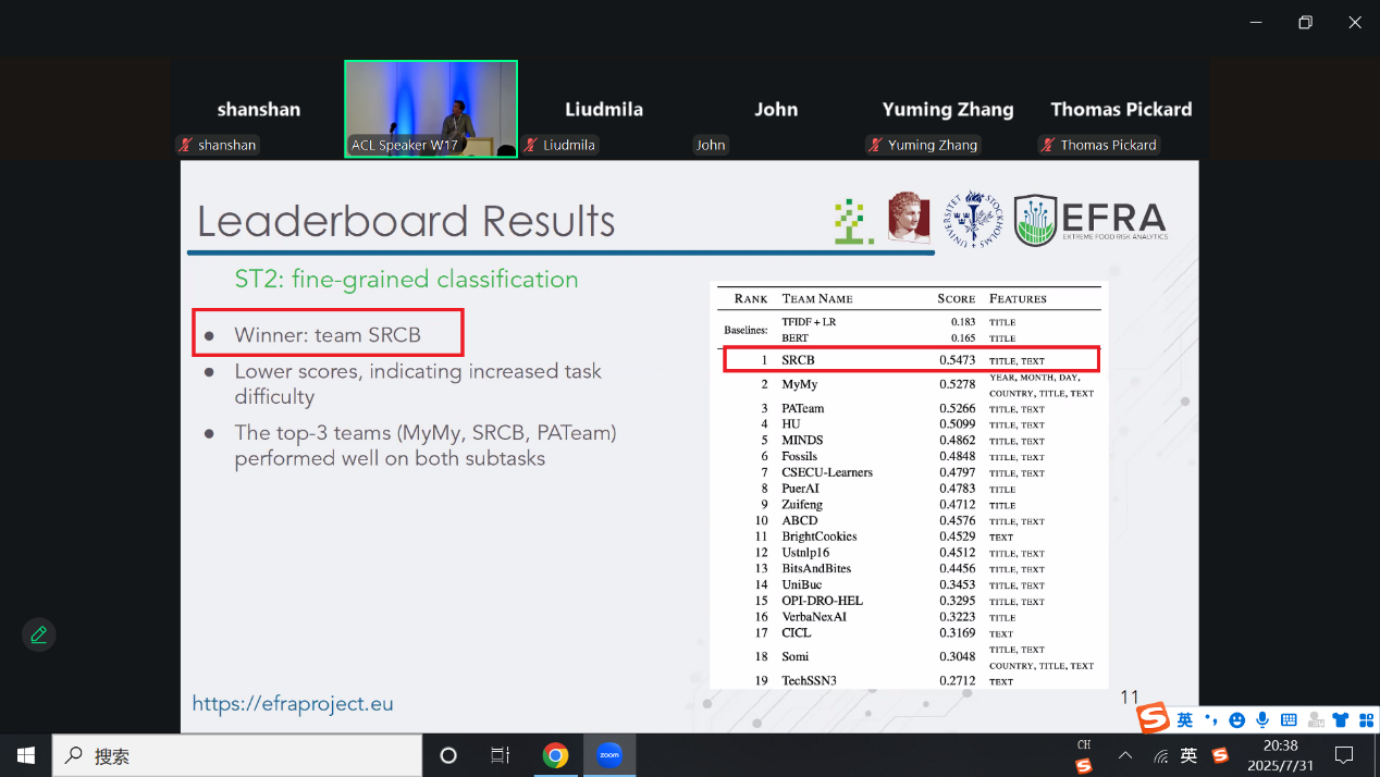 理光中國(guó)研究院在A(yíng)CL 2025競(jìng)賽中再次斬獲冠軍
